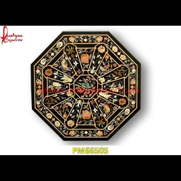 Parrot Inlay Black Marble Table Top PM66505 pietra dura art,mughal pietra dura,stone inlay globe,stone for inlay,pietre dure,pietra dura table,pietra dura,marble medallions,marble inlay tables,marble inlay,marble floor medal.jpg