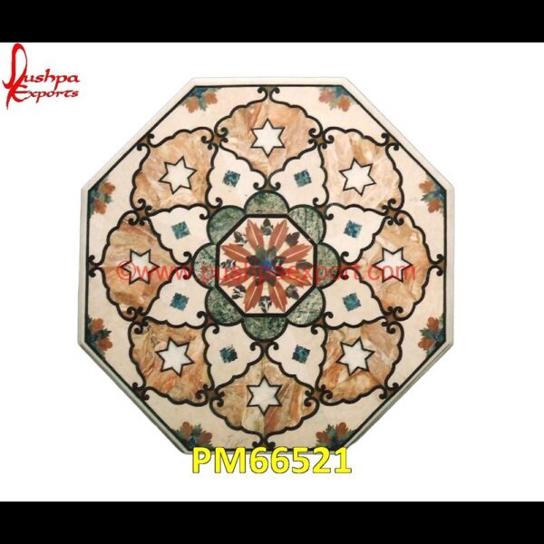 Star Design Inlay Marble Table Top PM66521 stone inlay work,stone inlay table tops,stone inlay furniture,stone inlay flooring,stone inlay coffee table,stone inlay art,stone floor inlays,pietra dura technique,pietra dura taj.jpg