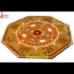 Jaisalmer Stone Inlay Work Table Top