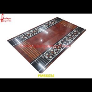 Red Jasper Stone Inlay Table Top