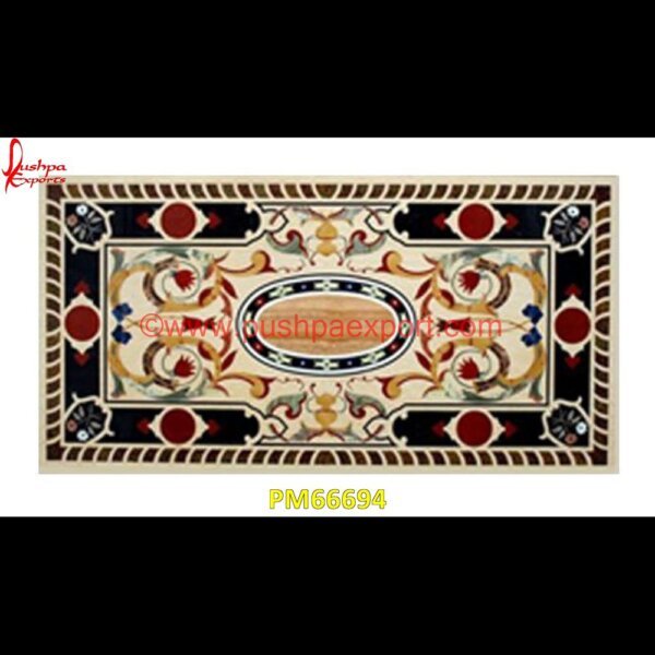 Inlaid Art Black Marble Table Top PM66694 marble inlay medallion,marble inlay handicrafts,marble inlay furniture,marble inlay flooring italy,marble inlay floor,marble inlay elephant,marble inlay dining table,marble inlay d.jpg