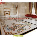 White Marble Art Inlay Floor