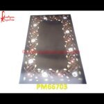 MOP Pietra Dura Black Marble Table Top