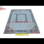 Pattern Pichakari White Marble Table Top