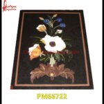 Design Inlay Black Marble Rectangle Table Top