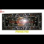 Design Pietra Dura Black Marble Table Top