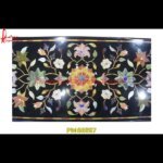 Motif Inlay Black Marble Medallion