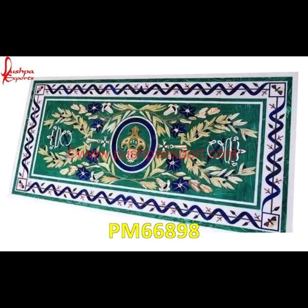 Semi Precious Stone Inlay Malachite Table Top PM66898 marble inlay work,marble inlay tray,marble inlay tiles,marble inlay table tops,marble inlay panel,marble inlay medallion,marble inlay handicrafts,marble inlay furniture,marble inla.jpg