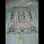 Motif Inlay Italian Marble Rectangular Floor