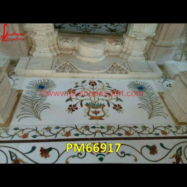 Morpankh And Kalash Inlay White Marble Table Top PM66917 marble inlay border,marble inlay art,marble foyer medallion,marble floor inlay designs,stone inlay globe,stone for inlay,pietre dure,pietra dura table,pietra dura,marble medallions.jpg