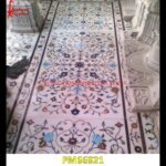 Inlay White Marble Floor