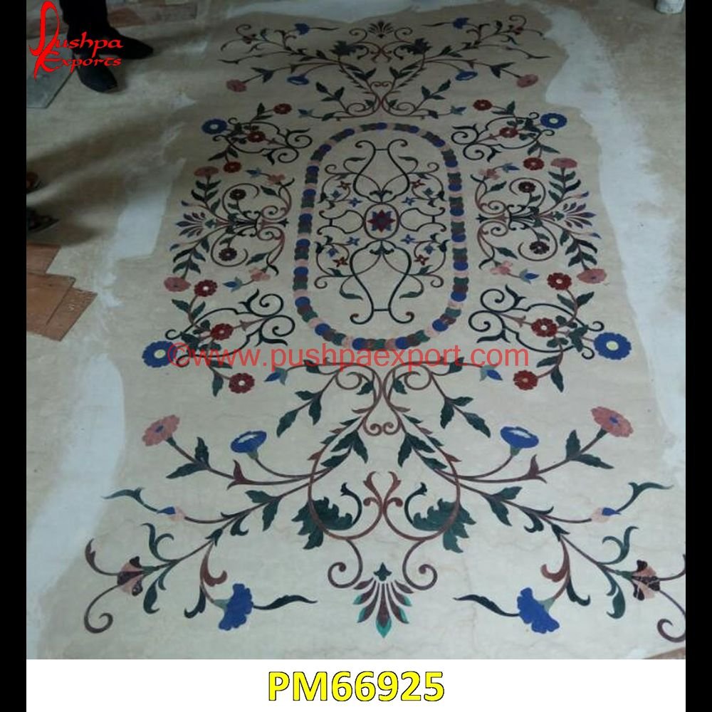 Semi Precious Stone Inlay Marble Stone Floor PM66925 pietra dura,marble medallions,marble inlay tables,marble inlay,marble floor medallions,brass inlay marble tile,white marble inlay table tops,travertine mosaic medallion,taj mahal i.jpg