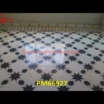 Pattern Inlay White Marble Floor