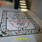 Design Inlay Work White Marble Floor