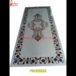 Modern White Marble Inlay Table Top