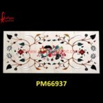 Motif Inlay White Marble Medallion