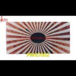 Sun Rays Motif Inlay Marble Stone Table Top