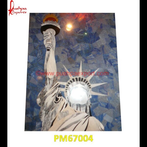 Statue Of Unity Inlay Table Top PM67004 marble inlay tiles,marble inlay table tops,marble inlay panel,marble inlay medallion,marble inlay handicrafts,marble inlay furniture,marble inlay flooring italy,marble inlay floor,.jpg