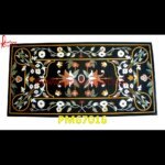 Inlay Black Marble Table Top