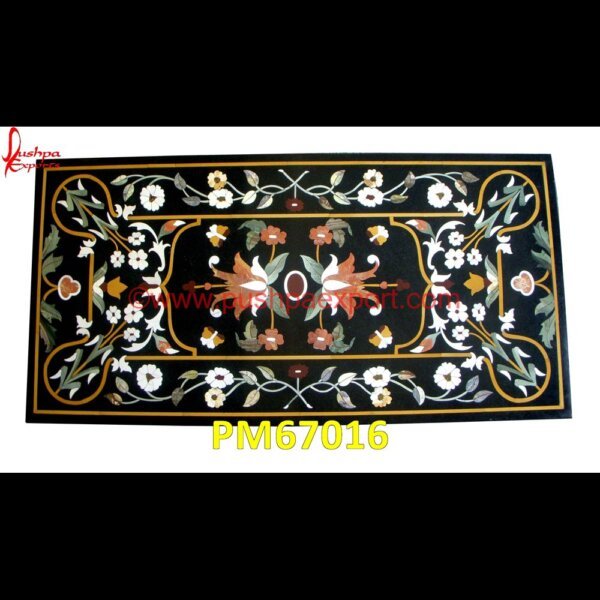 Inlay Black Marble Table Top PM67016 marble inlay crafts,marble inlay coffee table,marble inlay coasters,marble inlay chess board,marble inlay box,marble inlay border,marble inlay art,marble foyer medallion,marble flo.jpg