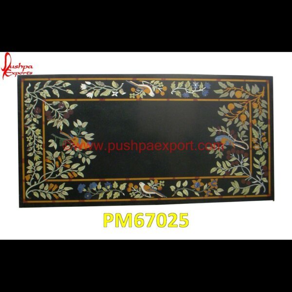 Inlay Black Stone Rectangular Table Top PM67025 stone inlay globe,stone for inlay,pietre dure,pietra dura table,pietra dura,marble medallions,marble inlay tables,marble inlay,marble floor medallions,brass inlay marble tile,white.jpg