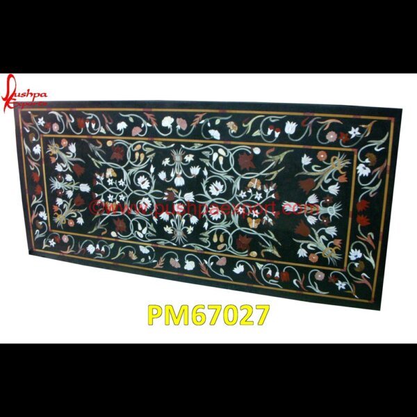 Inlaid Black Marble Stone Medallion PM67027 pietre dure,pietra dura table,pietra dura,marble medallions,marble inlay tables,marble inlay,marble floor medallions,brass inlay marble tile,white marble inlay table tops,travertin.jpg