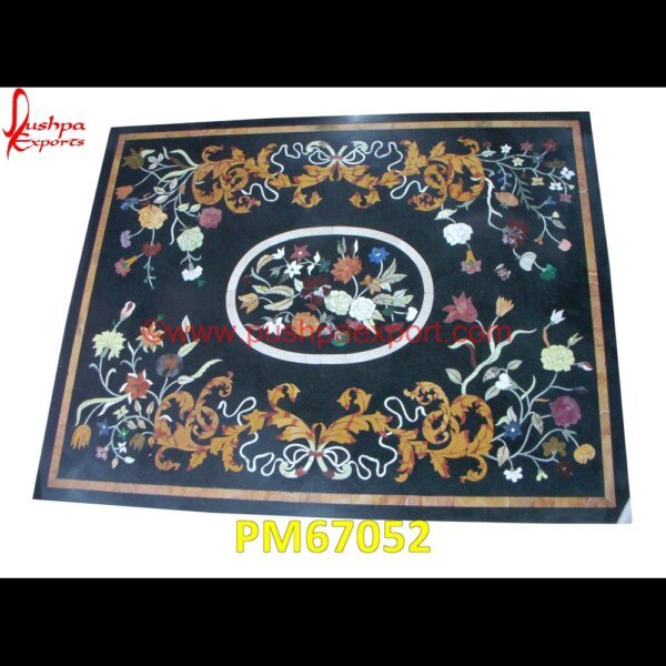 Black Marble Pichakari Inlay Table Top PM67052 pietra dura in india,pietra dura furniture,pietra dura for sale,pietra dura dining table,pietra dura cabinet,pietra dura box,pietra dura art,mughal pietra dura,stone inlay globe,st.jpg