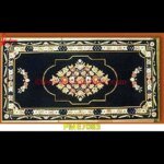 Black Marble Inlaid Medallion