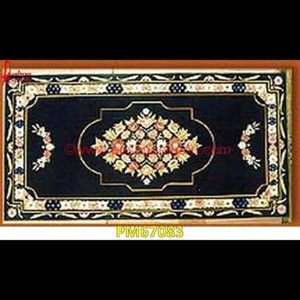 Black Marble Inlaid Medallion PM67083 pietra dura table top,pietra dura mosaic,pietra dura marble table tops,pietra dura inlays,pietra dura india,pietra dura in india,pietra dura furniture,pietra dura for sale,pietra d.jpg