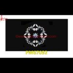 Floral Inlay Work Black Marble Stone Medallion