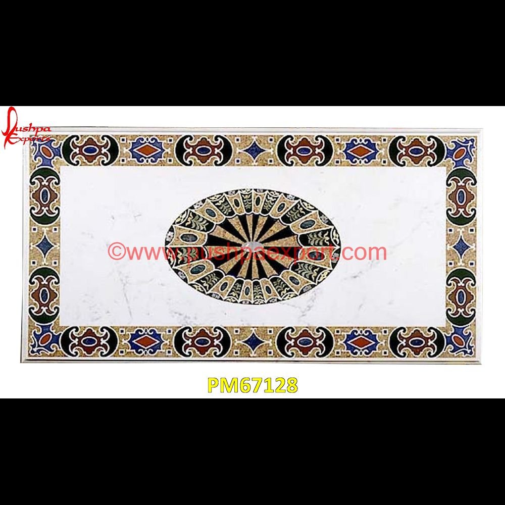 Inlay Rectangular White Marble Table Top PM67128 stone inlay globe,stone for inlay,pietre dure,pietra dura table,pietra dura,marble medallions,marble inlay tables,marble inlay,marble floor medallions,brass inlay marble tile,white.jpg