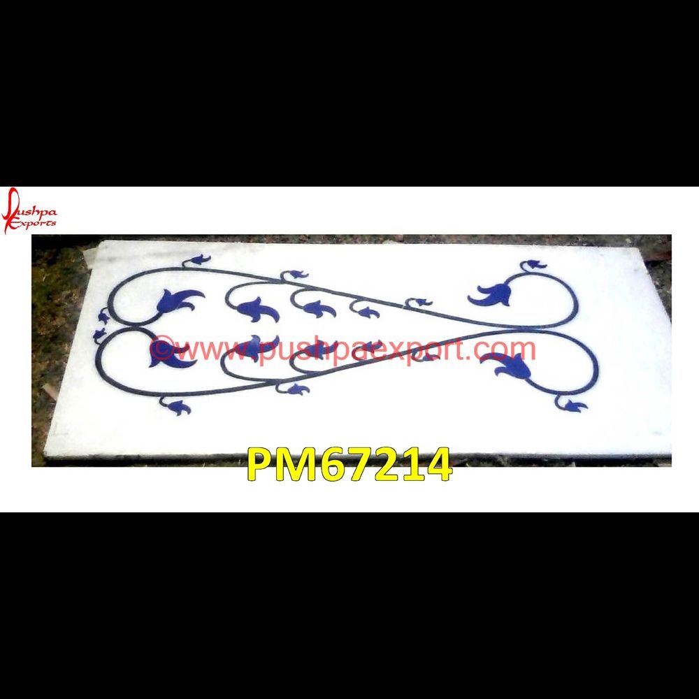 Lapiz Lazuli Inlay White Marble Table Top PM67214 marble inlay medallion,marble inlay handicrafts,marble inlay furniture,marble inlay flooring italy,marble inlay floor,marble inlay elephant,marble inlay dining table,marble inlay d.jpg