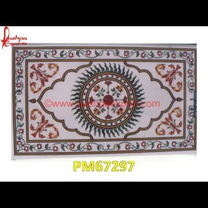 Inlay White Marble Stone Table Top