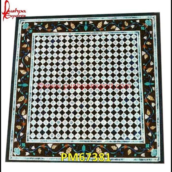 Square Shaped Inlay Marble Table Top PM67381 stone for inlay,pietre dure,pietra dura table,pietra dura,marble medallions,marble inlay tables,marble inlay,marble floor medallions,brass inlay marble tile,white marble inlay tabl.jpg