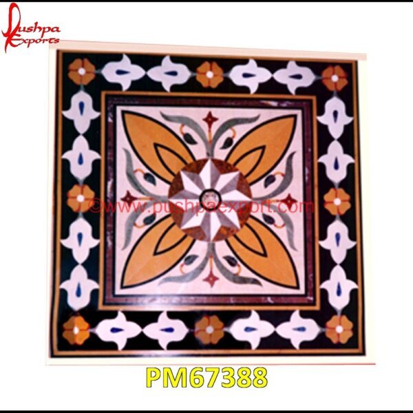 Flower Overlay Marble Top PM67388 marble floor medallions,brass inlay marble tile,white marble inlay table tops,travertine mosaic medallion,taj mahal inlay stones,stone wood inlay,stone inlay work,stone inlay table.jpg