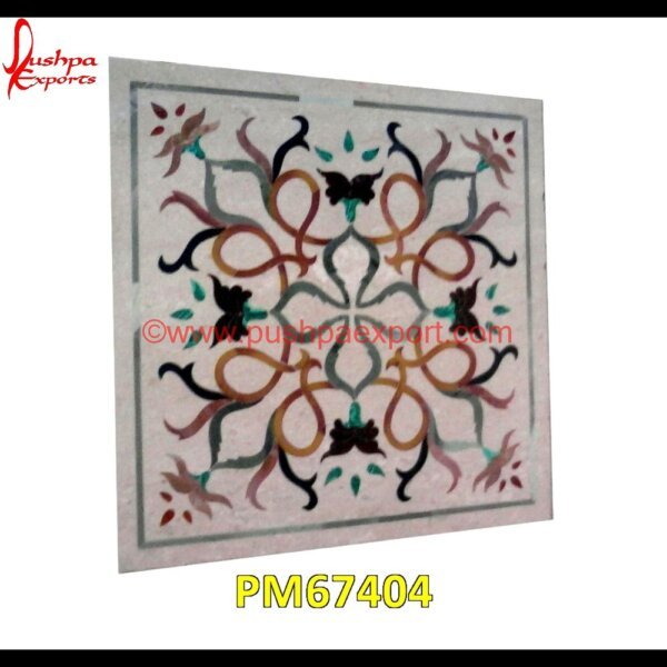 Inlay Work White Marble Floor Tile PM67404 pietra dura mosaic,pietra dura marble table tops,pietra dura inlays,pietra dura india,pietra dura in india,pietra dura furniture,pietra dura for sale,pietra dura dining table,pietr.jpg