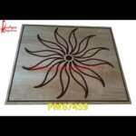 Flower Shape Inlay Marble Floor Tile