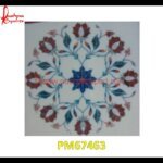 White Marble Inlay Floor Tile For Home