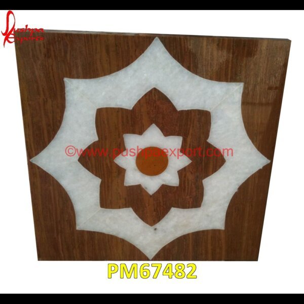 Flower Mosaic Marble Floor Tile PM67482 mughal pietra dura,stone inlay globe,stone for inlay,pietre dure,pietra dura table,pietra dura,marble medallions,marble inlay tables,marble inlay,marble floor medallions,brass inla.jpg