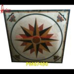 Geometrical Pattern Pietra Dura Marble Floor Tile