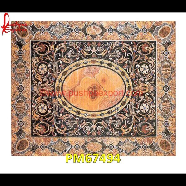 Oval Shape Pietra Dura Marble Floor Tile PM67494 travertine mosaic medallion,taj mahal inlay stones,stone wood inlay,stone inlay work,stone inlay table tops,stone inlay furniture,stone inlay flooring,stone inlay coffee table,ston.jpg