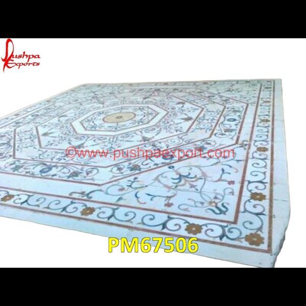 Art Inlay White Marble Floor Tile For Flooring PM67506 pietra dura table top,pietra dura mosaic,pietra dura marble table tops,pietra dura inlays,pietra dura india,pietra dura in india,pietra dura furniture,pietra dura for sale,pietra d.jpg