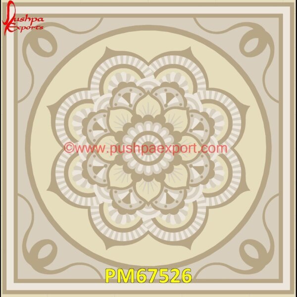 Flower Design Inlay On White Marble Floor Tile PM67526 marble inlay work in jaipur,marble inlay work agra,marble inlay work,marble inlay tray,marble inlay tiles,marble inlay table tops,marble inlay panel,marble inlay medallion,marble i.jpg