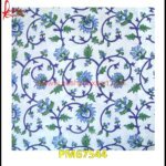 Tiny Motif Work Marble Inlay Floor Tile