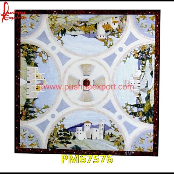 Painting Inlay Black Marble Tile PM67576 pietra dura marble table tops,pietra dura inlays,pietra dura india,pietra dura in india,pietra dura furniture,pietra dura for sale,pietra dura dining table,pietra dura cabinet,piet.jpg