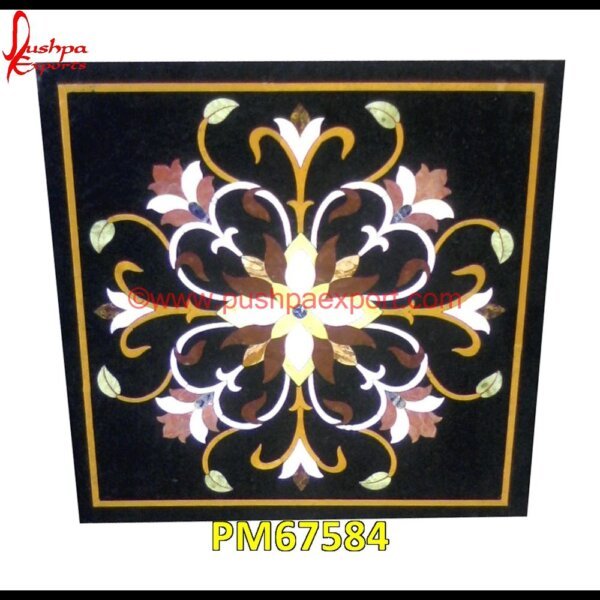 Flower Inlay Black Marble Stone Table Top PM67584 pietra dura box,pietra dura art,mughal pietra dura,stone inlay globe,stone for inlay,pietre dure,pietra dura table,pietra dura,marble medallions,marble inlay tables,marble inlay,ma.jpg