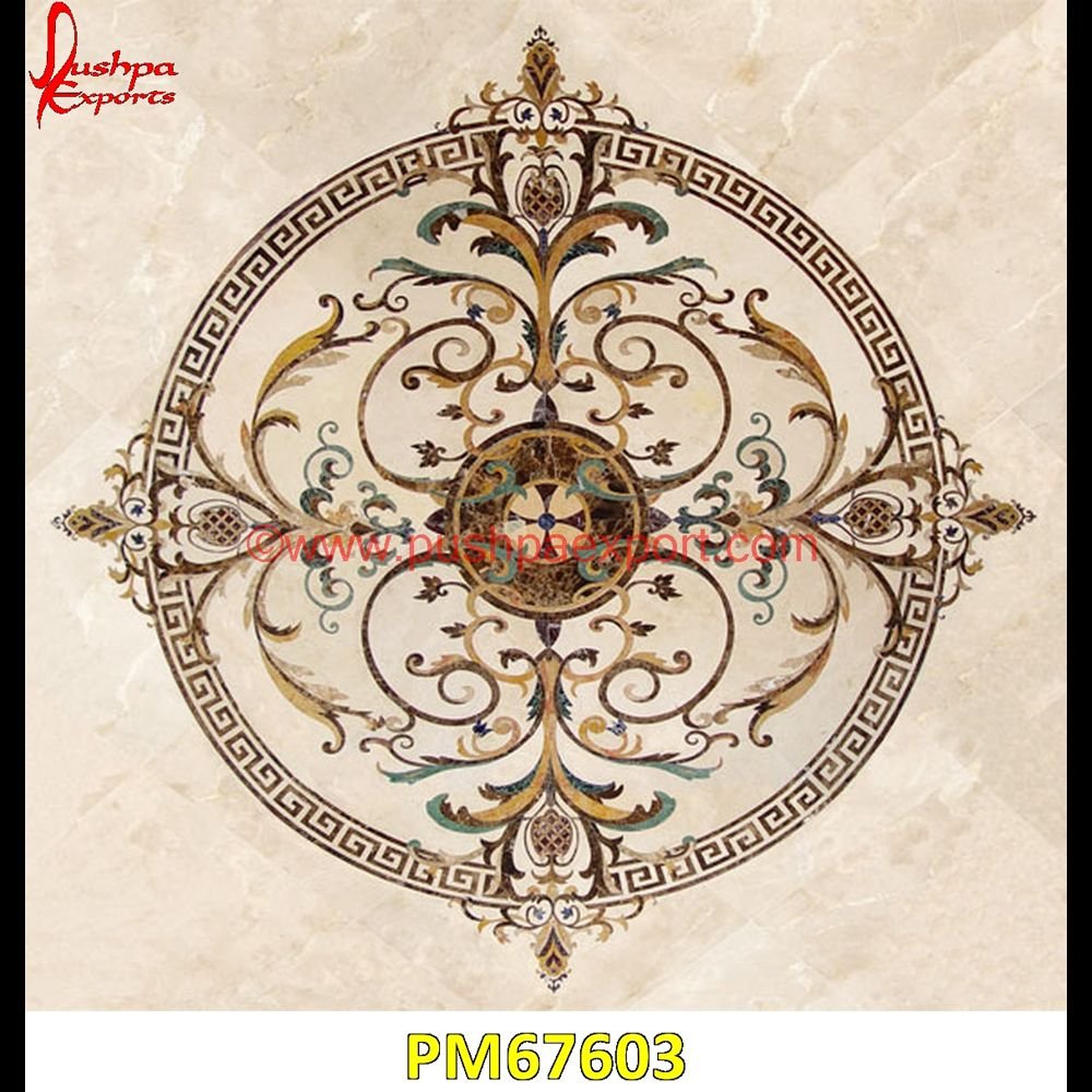 White Marble Floor With Flower Inlay PM67603 stone inlay furniture,stone inlay flooring,stone inlay coffee table,stone inlay art,stone floor inlays,pietra dura technique,pietra dura taj mahal,pietra dura table top,pietra dura.jpg