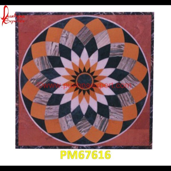 Marble Inlay Floor Tile PM67616 pietra dura furniture,pietra dura for sale,pietra dura dining table,pietra dura cabinet,pietra dura box,pietra dura art,mughal pietra dura,mosaic marble medallions,metal inlay in s.jpg