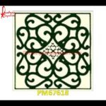 Green Flower Inlay On White Marble Table Top