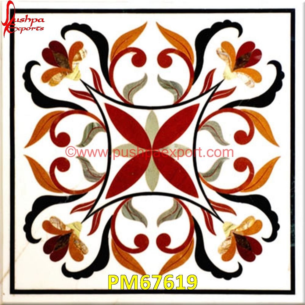 Square Shape Marble Inlay Floor PM67619 pietra dura cabinet,pietra dura box,pietra dura art,mughal pietra dura,mosaic marble medallions,metal inlay in stone,medallion marble floor decor,marble tile medallions,marble mosa.jpg